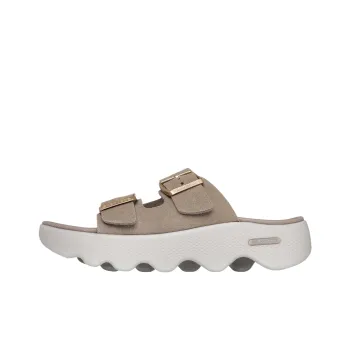 Skechers Massage Fit Slide Slippers Women's Brown