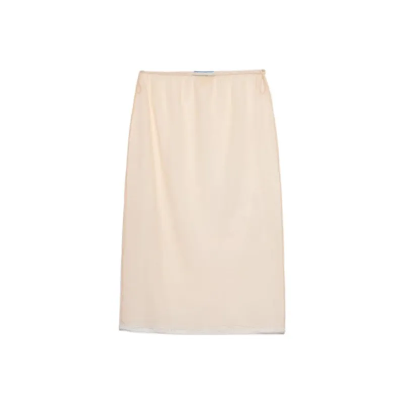 PRADA Casual Long Skirt Women's Ecru-0