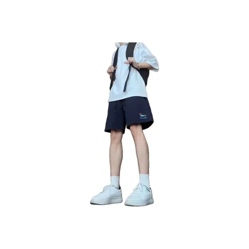 PODGORNOI Casual Shorts Men Navy Blue