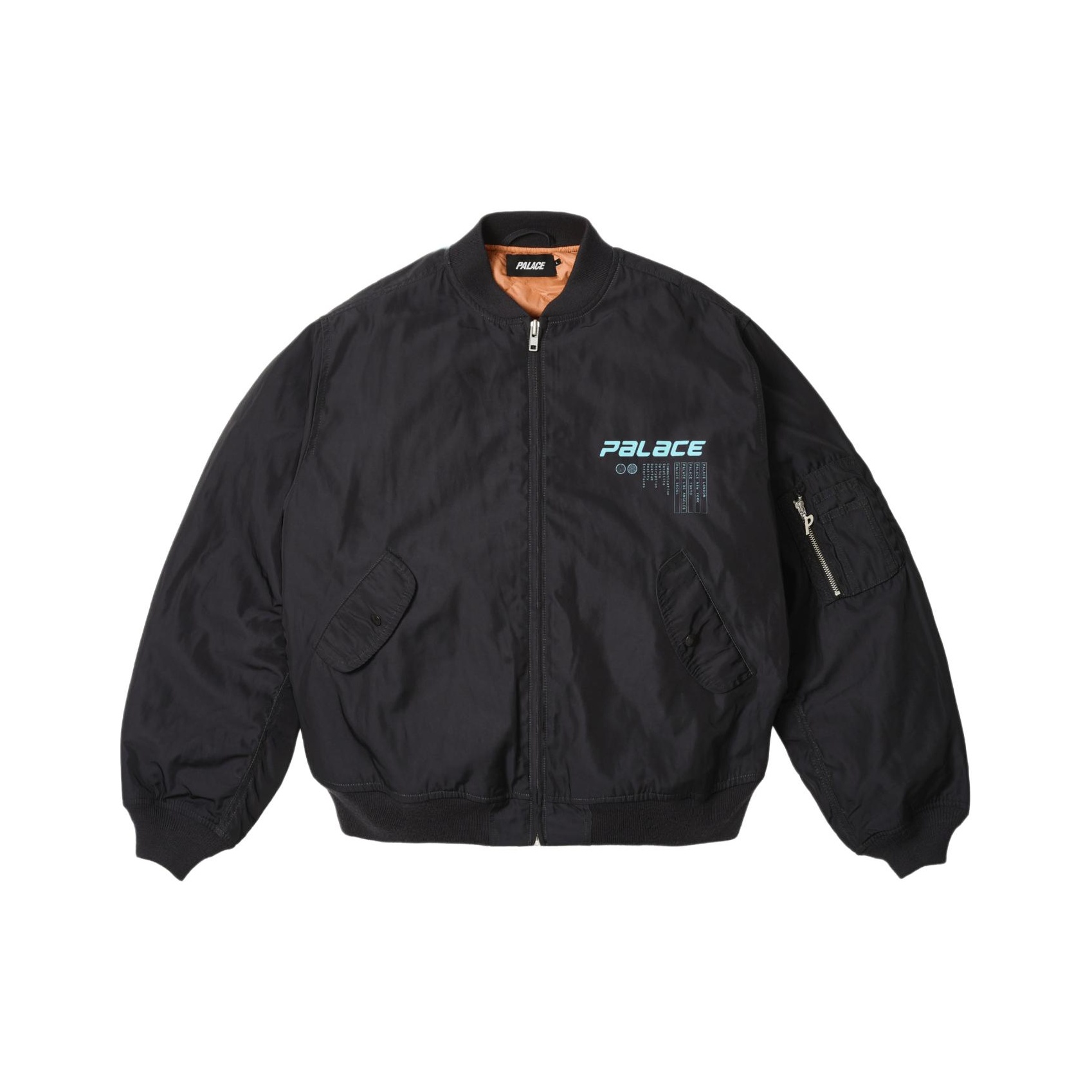 PALACE Sport Mit Floss Jacket Large Logo Zipper Unisex White
