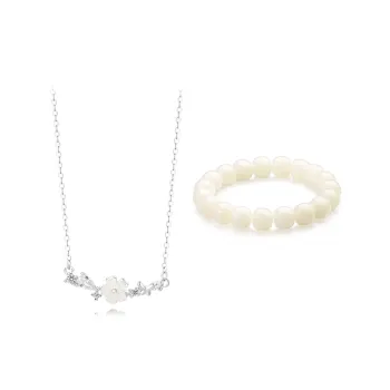 Muyan White Jade Bodhi Necklaces Women's