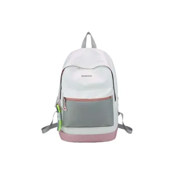 Meow In The Grass Nylon Backpack Women's Multicolor