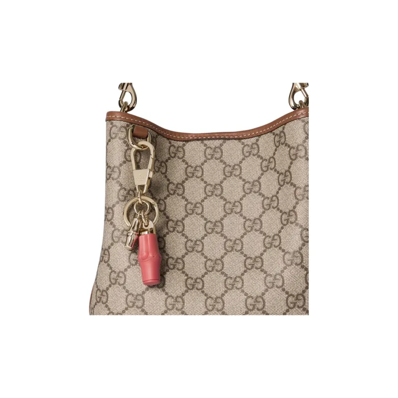 GUCCI Bamboo 1947 Metal Bag Accessory Mini Women's Fuchsia-3