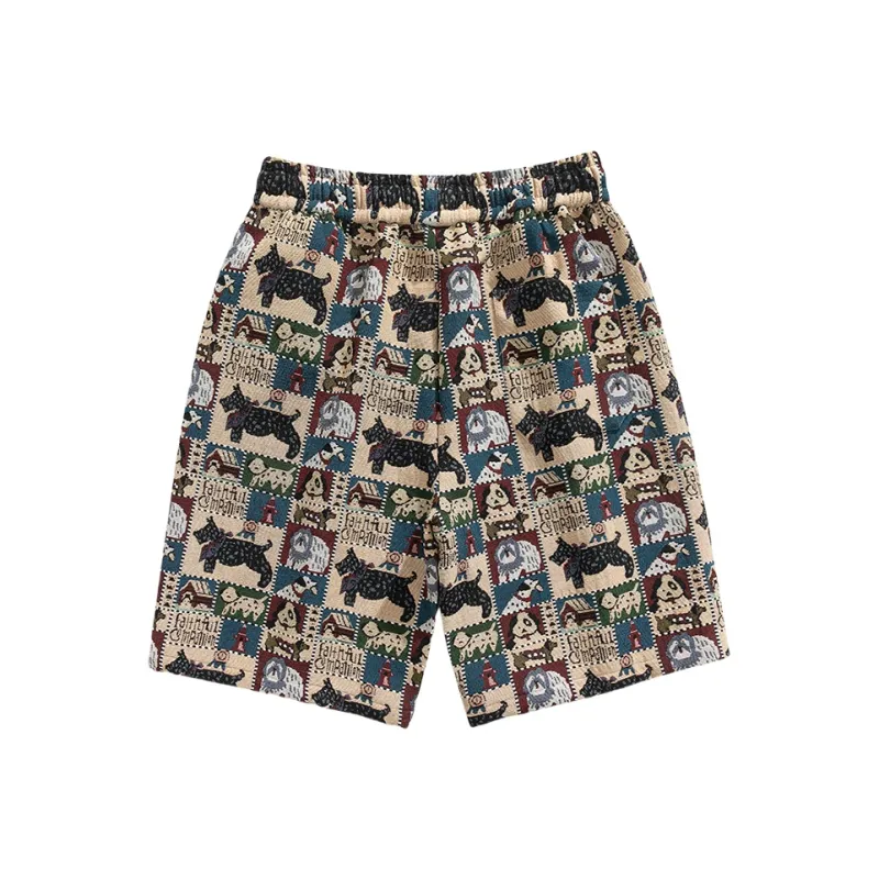 TBSM Casual Shorts Unisex Embroidery Dog-1