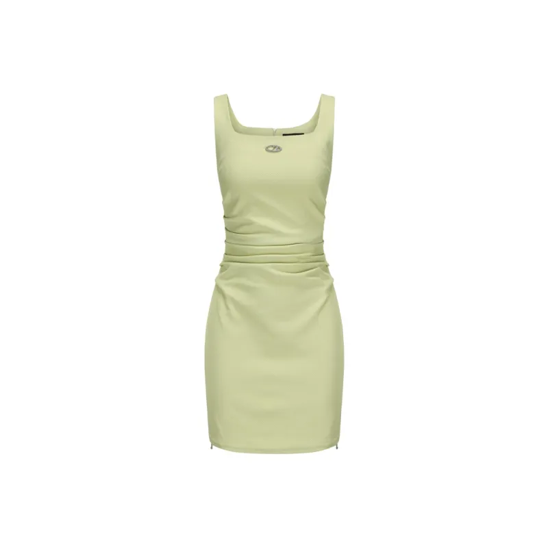 GIMING Sleeveless Dresses Women's Green-0