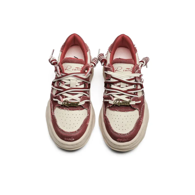 Hong Kong Meng Slip Resistant, Breathable, Height Increasing Low Top Casual Shoes Unisex-7