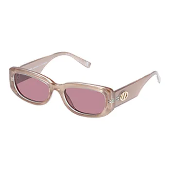 Le Specs Eco friendly PET Irregular Shape Sunglasses Unisex Pink