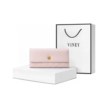 VINEY Cow Leather Wallet Regular Women's Pink