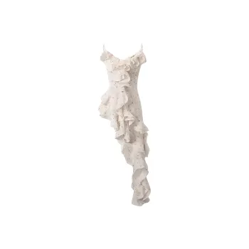 TENNE GIRL Slip Dresses Women's Ecru