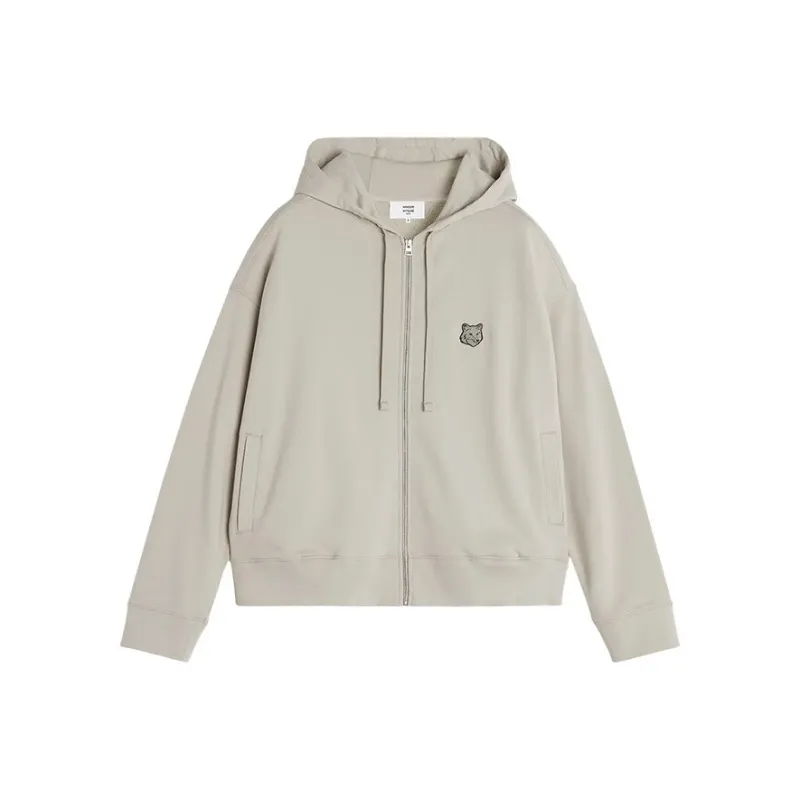Maison Kitsune Logo Zip up Hoodie-0