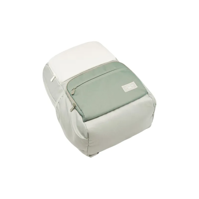 LiNing Polyester Backpack Regular Unisex Ore Gray & Grass Jasmine Green & Pearl White-4