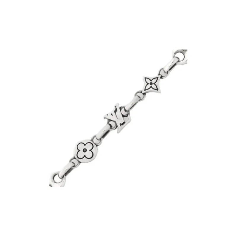 LOUIS VUITTON Silver Bracelets Men's Silver-1