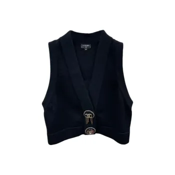 CHANEL 22A Tank Top Women's Black