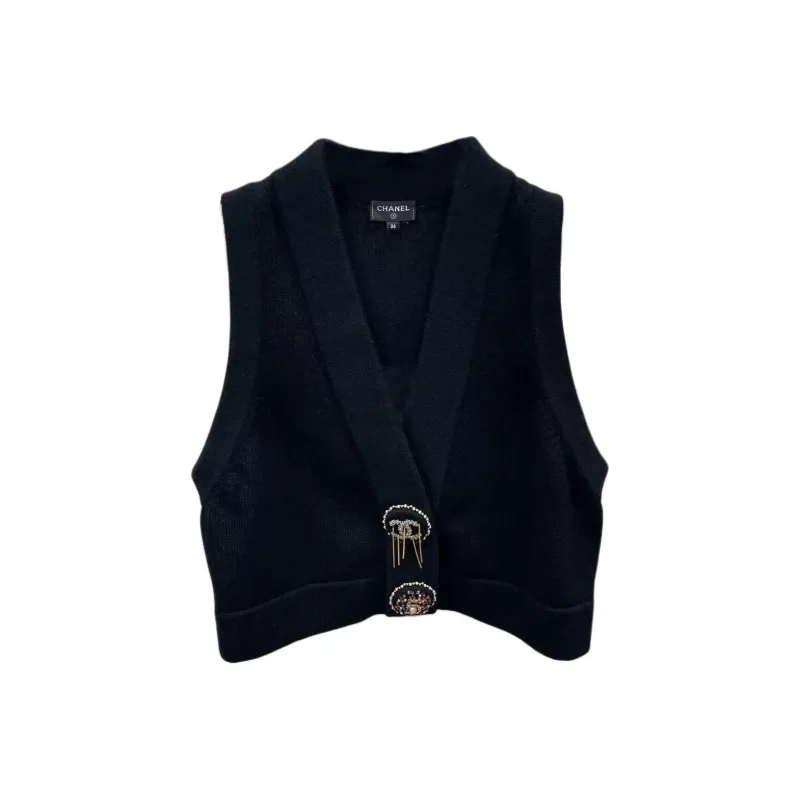 CHANEL 22A Tank Top Women's Black-0