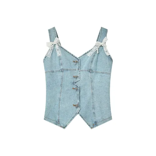 ELF SACK Tank Tops Women's Refreshing Blue
