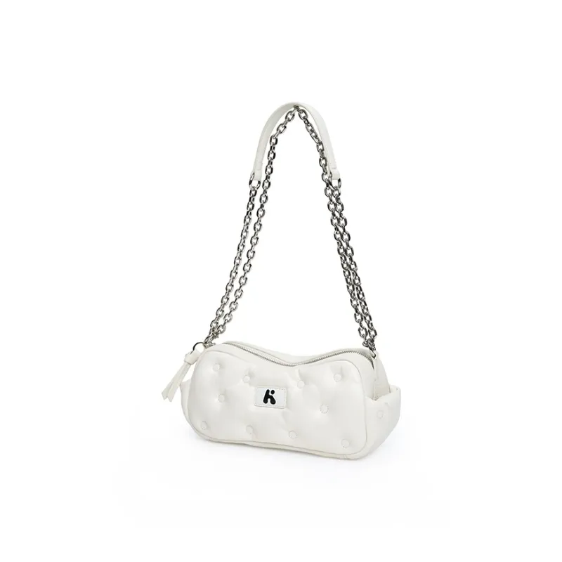 Karkki Top Grain Cow Leather Shoulder Bag Small Size Women's Multicolor-8