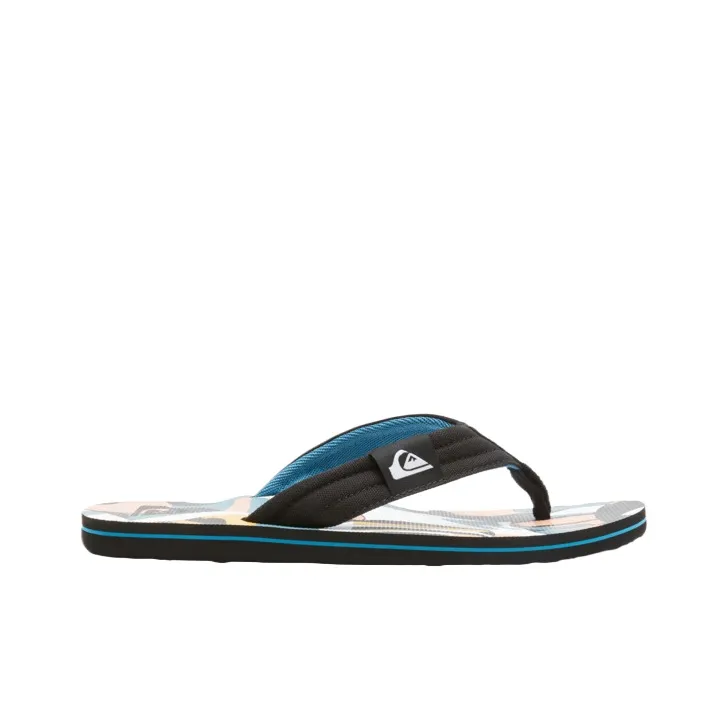 Quiksilver Flip Flops Men's Black White-1