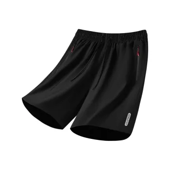 HUMNAT Casual Shorts Unisex Black
