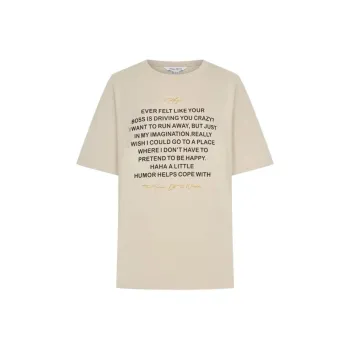 URBAN REVIVO Drop Shoulder Sleeve T Shirt Women's