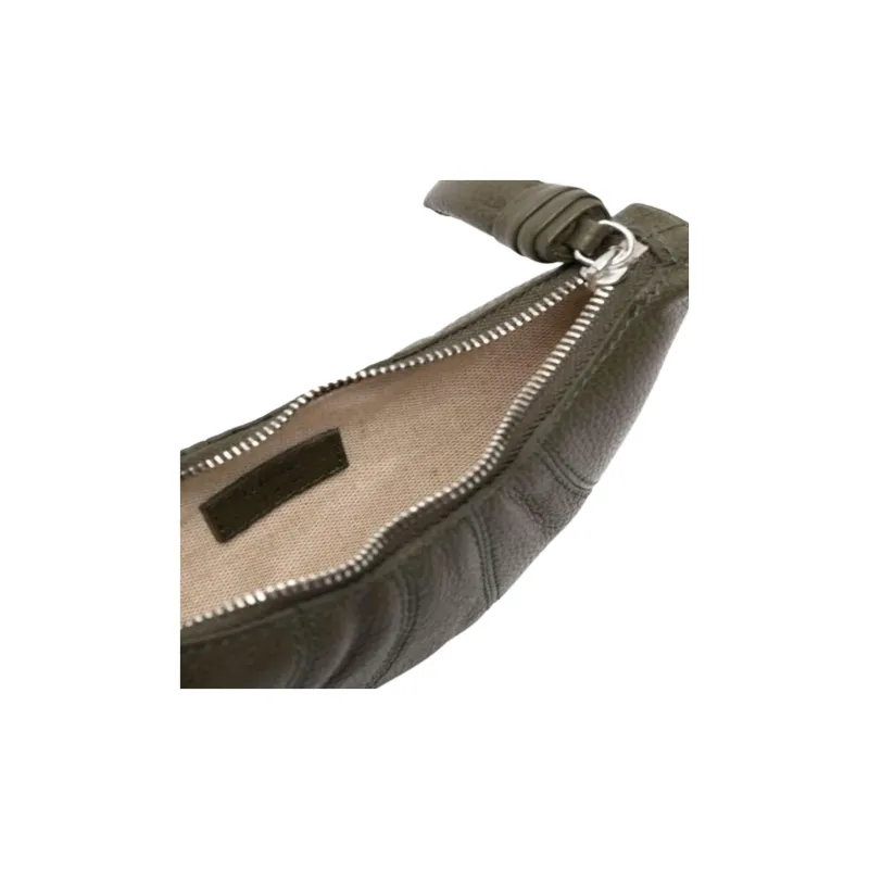 Lemaire Leather Coin Purse Unisex Green-3