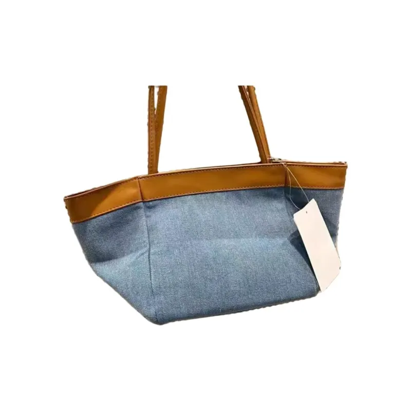 Universal Studios Denim Tote Bag, Shopping Bag, Handbag Women's Blue-1