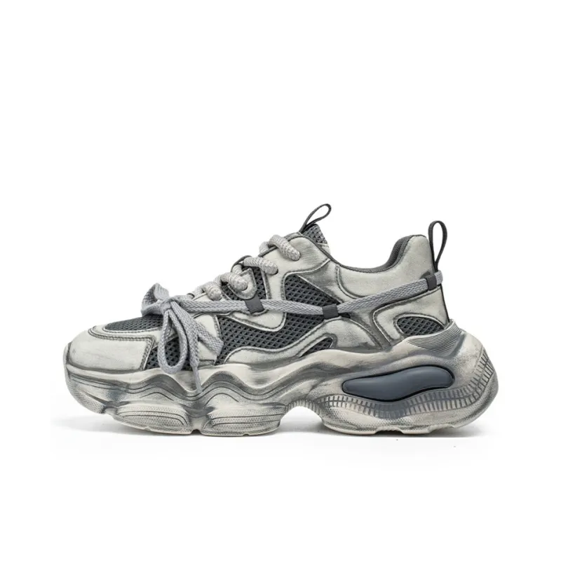 HACKBUTEER Low Top Chunky Sneakers Men's Box Included-5