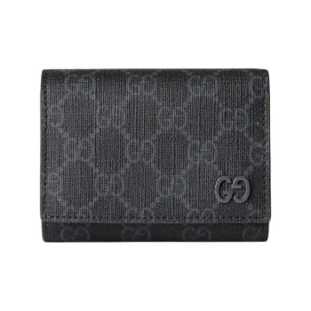 GUCCI Supreme Canvas Wallet Men's Black
