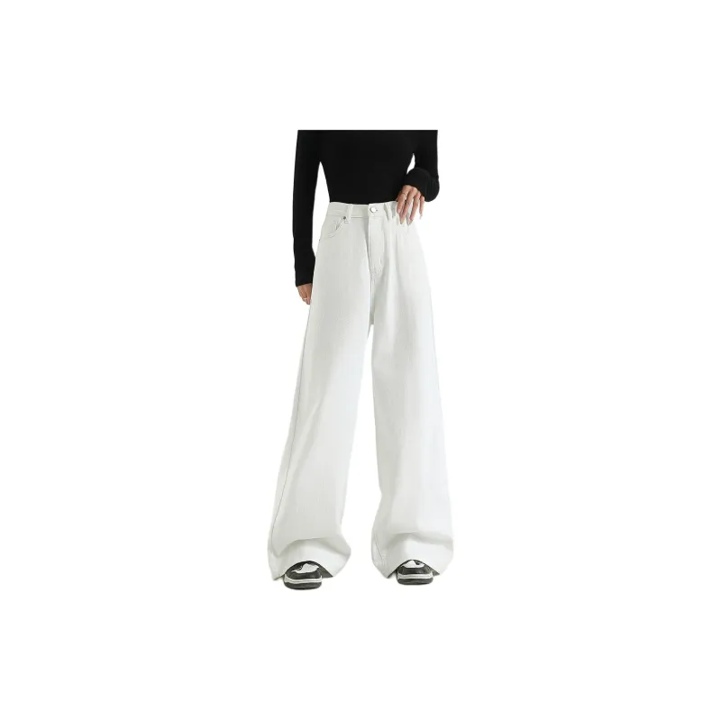 FAWENXIANGZI Jeans Women's White-0