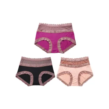 Flowers In Water Underpants Women's 3 Pack