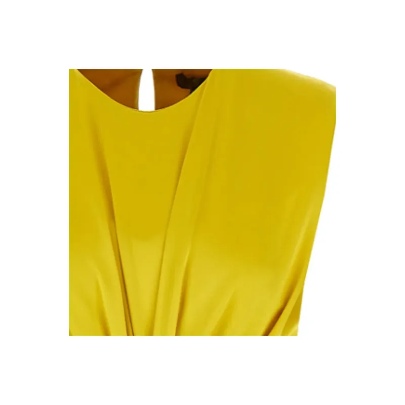 MaxMara Sleeveless Dress Women's Yellow-5