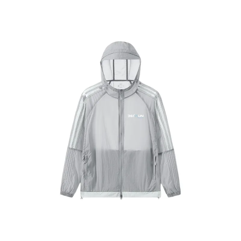 361° Breathable UV Protection Sun Protection Clothing Unisex Cyan Brick Gray-0