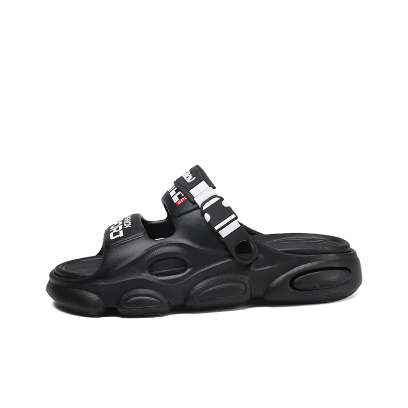TFKY Beach Sandals Men Black Warrior/Volcanic Gray/Haze Blue-0