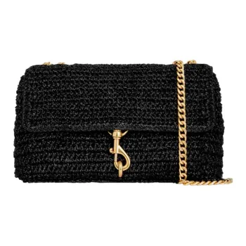 REBECCA MINKOFF Edie Polyurethane Shoulder Bag Women's Black