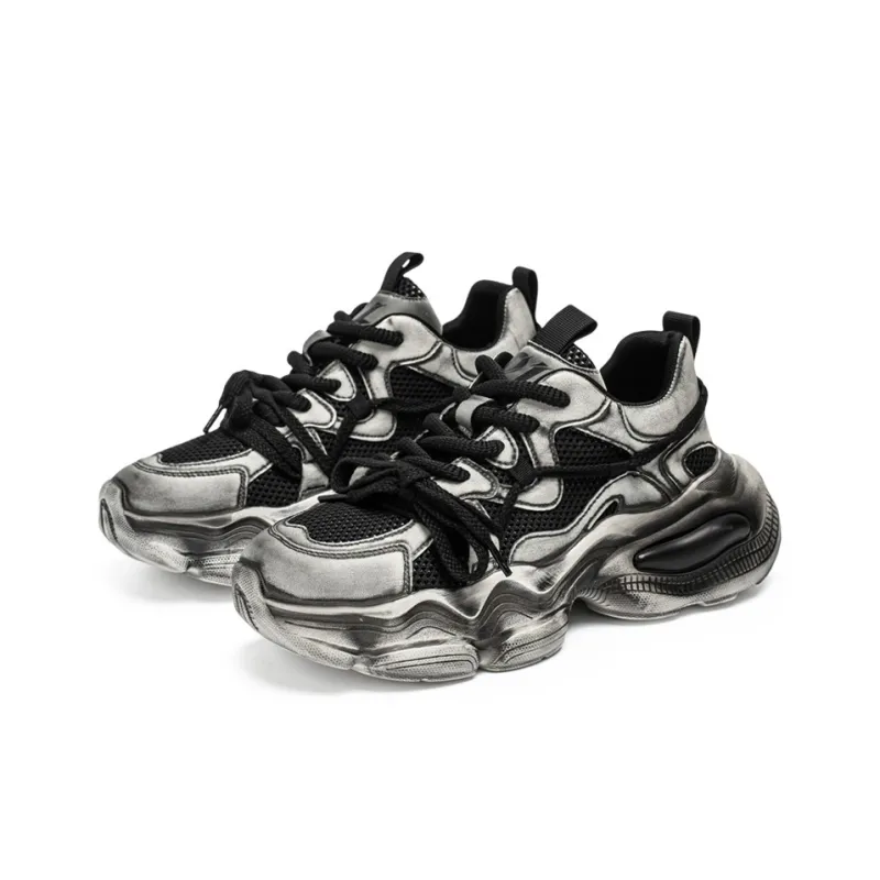 HACKBUTEER Low Top Chunky Sneakers Men's Box Included-3