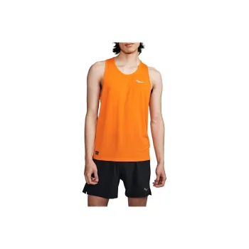 Saucony Stopwatch Singlet Tank Top Men's Taupe