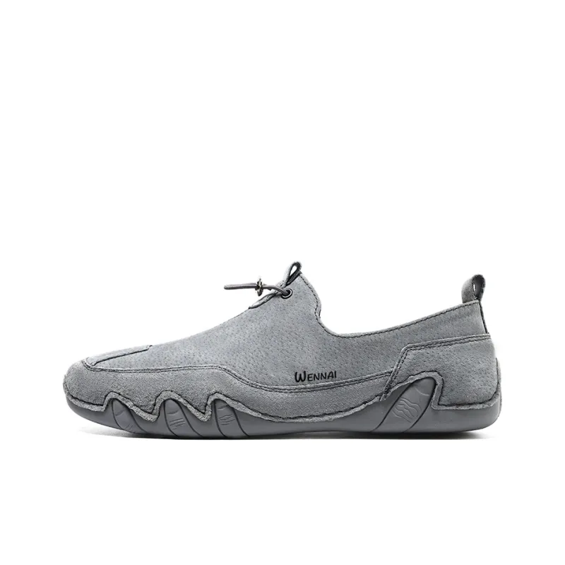 Wen Nai Casual Shoes Men's Gray-0