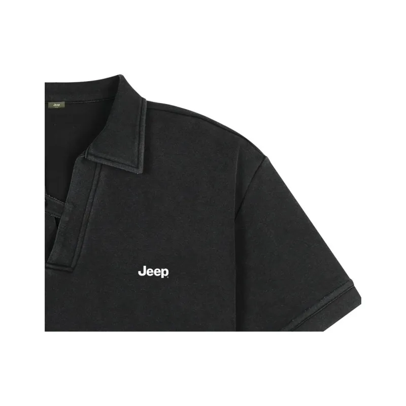 Jeep T Shirt Unisex Washed Black-2