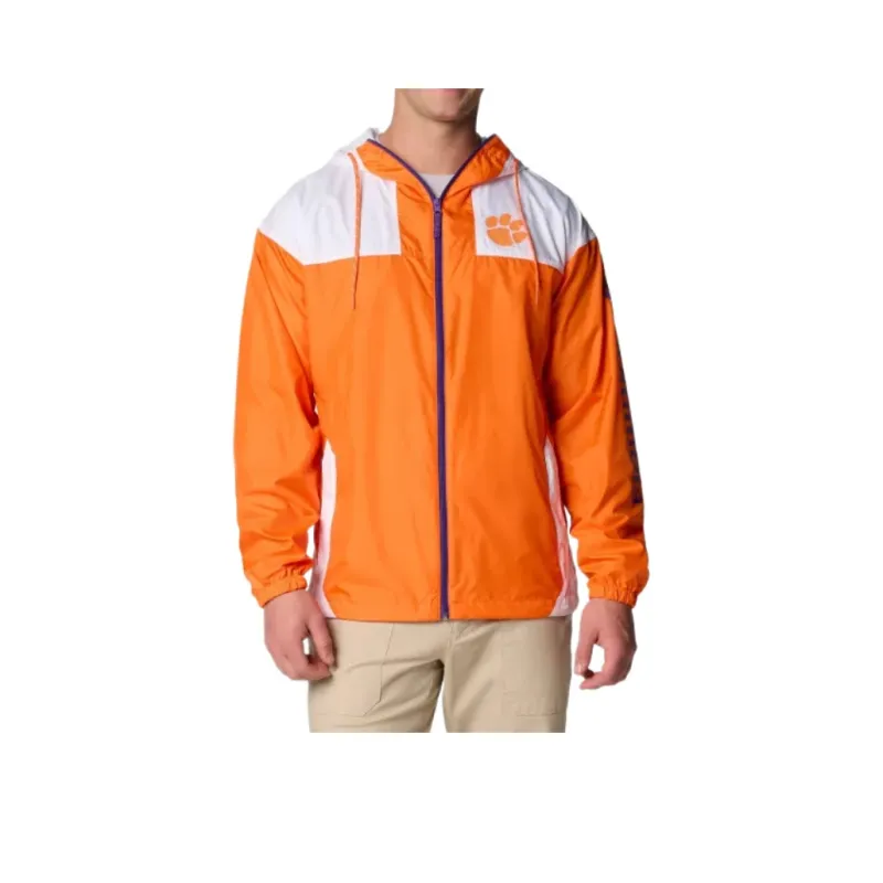 Columbia Flash Challenger Trench Coat Men's White Orange-0