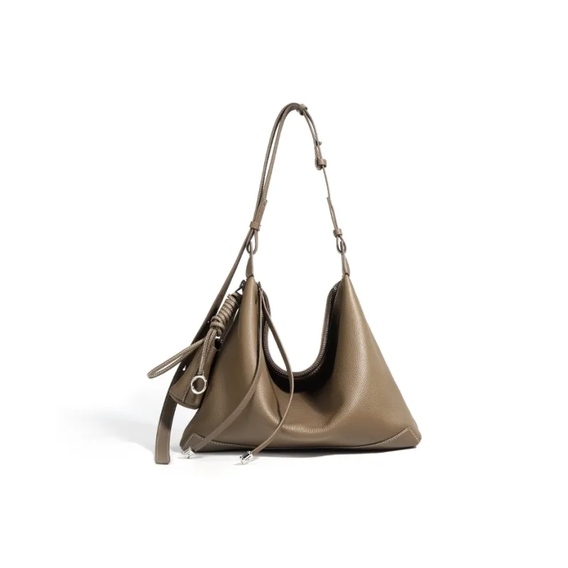 VANDEE Cow Leather Handbag, Shoulder Bag Women's Multicolor-5