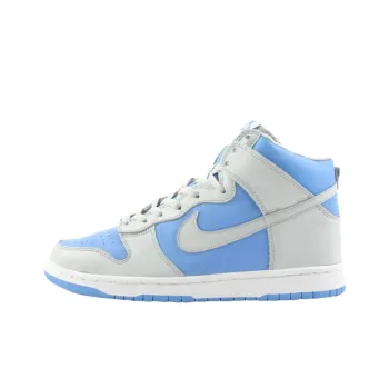 Nike Dunk Anti Slip Wear Resistant High Top Skateboard Shoes Men's Gray Blue