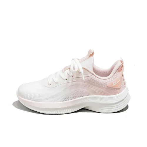 Warrior Slip Resistant And Abrasion Resistant Coverage Low Top Casual Running Shoes Women's White Pink