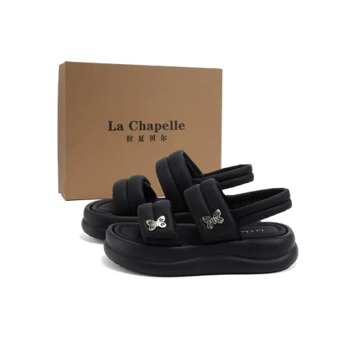 La Chapelle Beach Sandals Women's Black