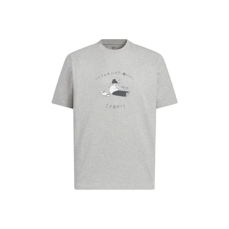 Adidas Originals SS25 T Shirt Men's Medium Heather Gray-0