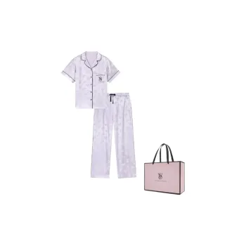 Victoria's Secret Pajama Set Women's Purple Butterfly