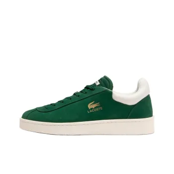 LACOSTE BASESHOT Anti Slip Wear Resistant Low Top Skateboard Shoes Women's Dark Green