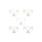 5 Pack-Light Yellow+Green+Light Pink+Skin+Light Purple