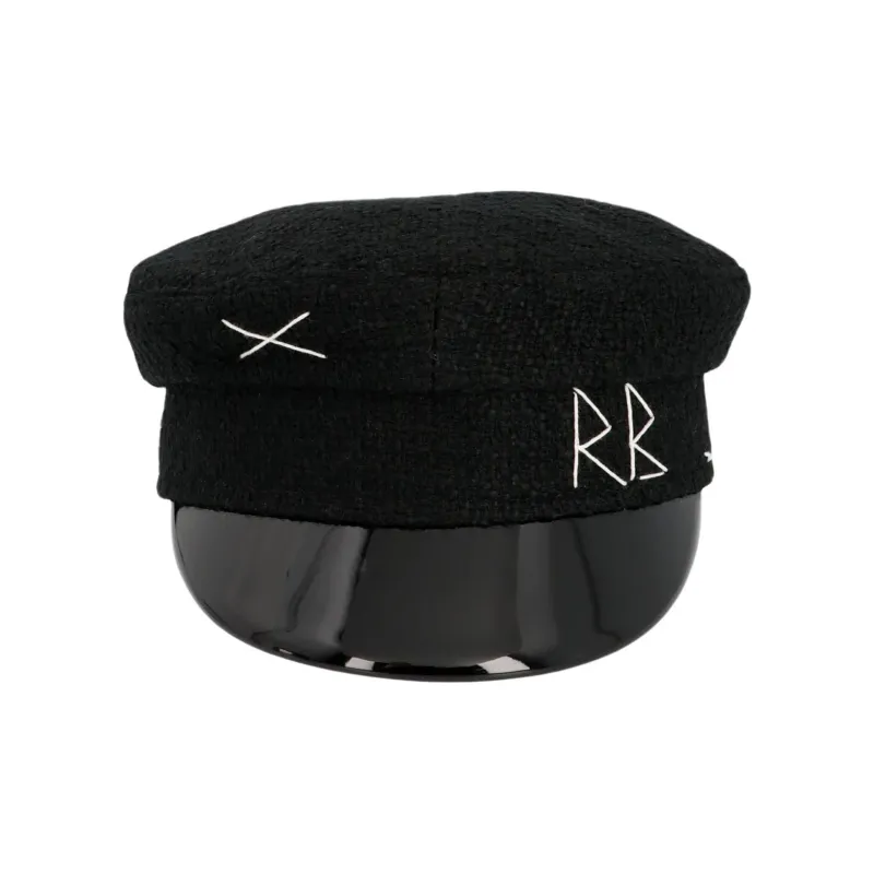 RUSLAN BAGINSKIY Polyester, Cotton, Acrylic Hats & Caps Women's Black-3