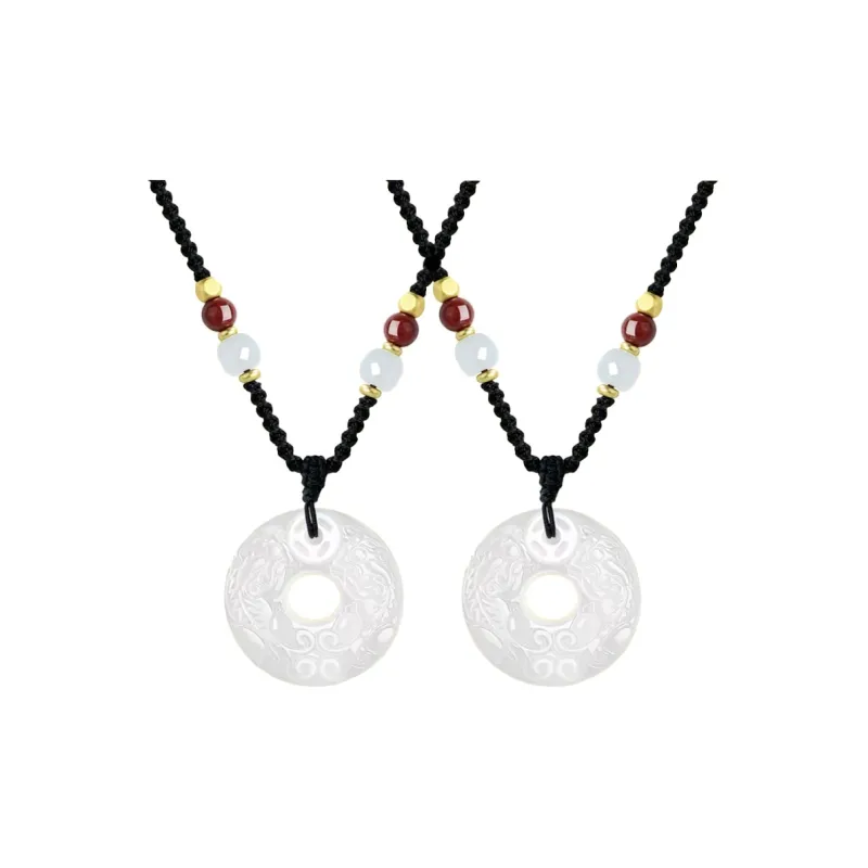 Emerald Dynasty Chalcedony Necklaces Unisex-5