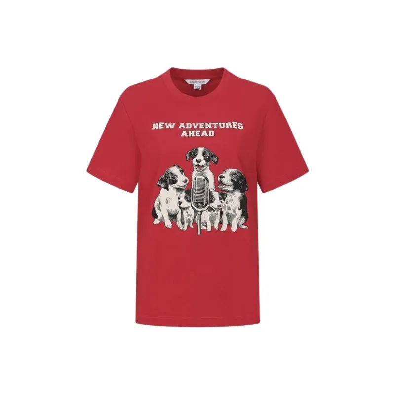 URBAN REVIVO T Shirts Women's Red-0