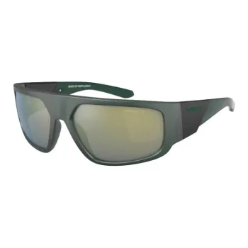 Arnette Plastic Rectangular Sunglasses Men's Green